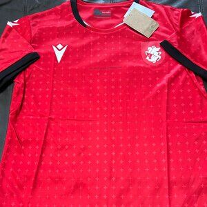 GEORGIA National Team 2024 Euros JERSEY Men's Sz M,L,XL,2XL NWT by Macron